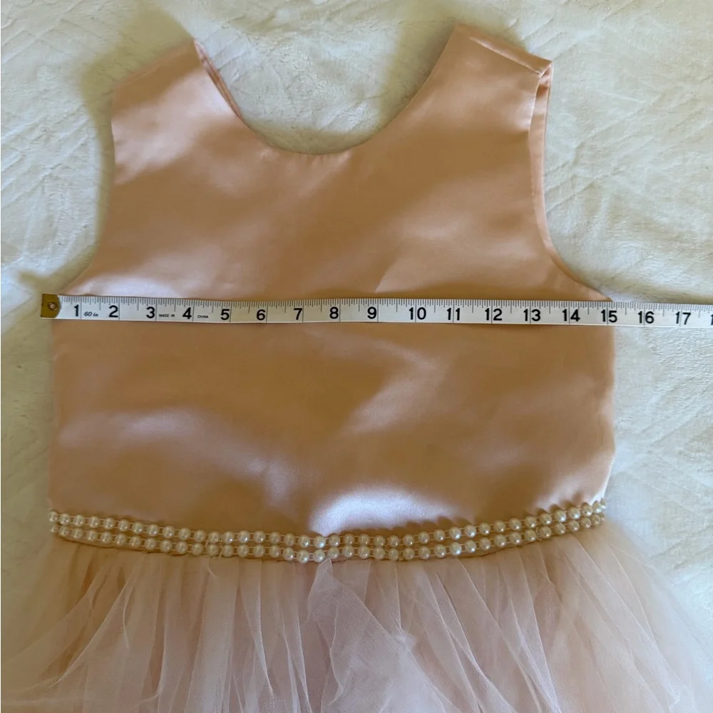Lavetir Elegant Peach flowers girl Dress